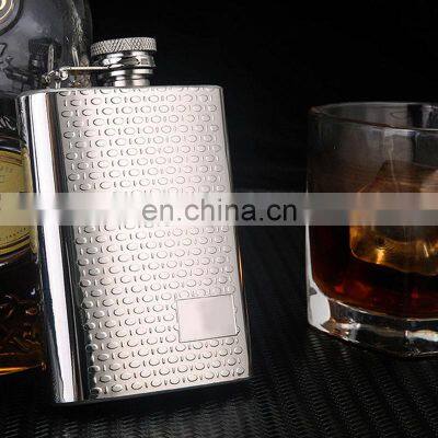 Girl Female Engraved Silver Printed Embossed Sublimation Blanks Big Groomsmen Gifts Men Whisky Hip Flask photo-3