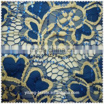 Sequins lace fabric