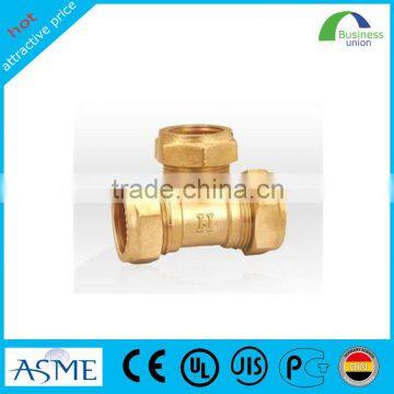 Factory price pipe fitting copper reducing tee