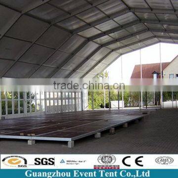Cheap insulated PVC hard wall polygon tents for football tennis court cover for church