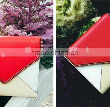 High Quality Large Capacity Multifunctional CONTRAST COLOR Custom Genuine Leather Zip Women RFID Blocking Wallet for Ladies photo-4