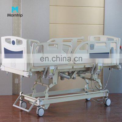 Best Price Five Functions Medical Patient Elder Nursing Full Electric Hospital Beds With Anti-collision Bumper