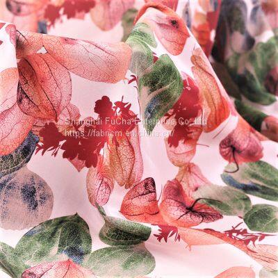 Flower Digital Print Viscose Chiffon Fabric Sublimation Printing Fabric photo-2