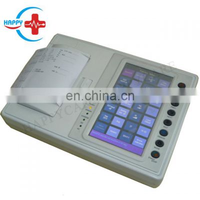 HC-H003 Best choice 7 Inch touch screen ECG machine ( 6 channel ) electrocardiogram holter