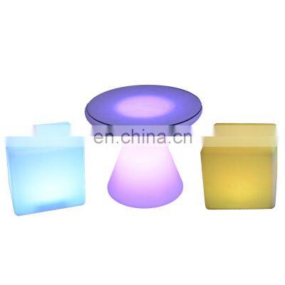 plastic pub furniture bar table led chairs cocktail table sillas para eventos bar stools