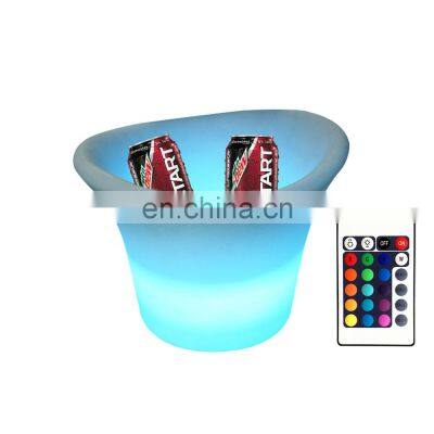 LED Luminous Ice Bucket Induction Recharge Waterproof Lighting Ice Buckets for Bar