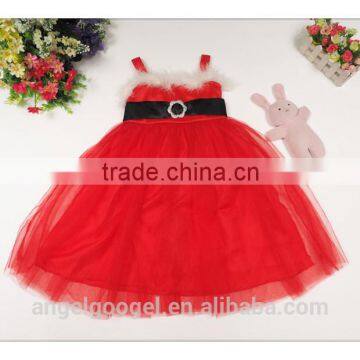 Baby Plain Red Christmas Wedding Dresses Dress MY-IA0042 photo-2