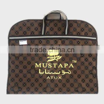 Suit Bag Leather Business Travel Garment Protector Foldable Clothes Bags