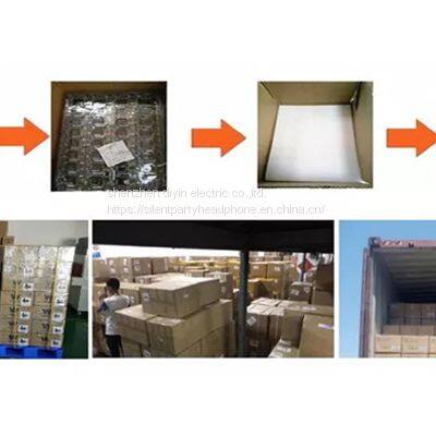 3 Channels Silent Disco Headsets Silent Party Headphones photo-4