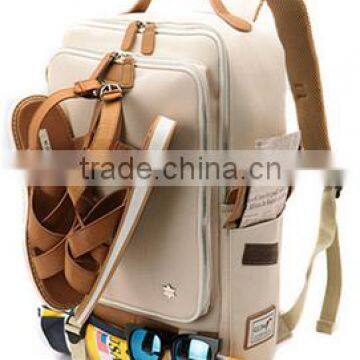 2016 Europ Korea Fashion 600D School Backpack Laptop Backpack Canvas Backpack photo-5