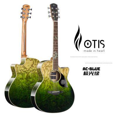Otis 41-дюймовая акустическая гитара, высококачественные акустические гитары AC-Green, завод-изготовитель индивидуальных гитар