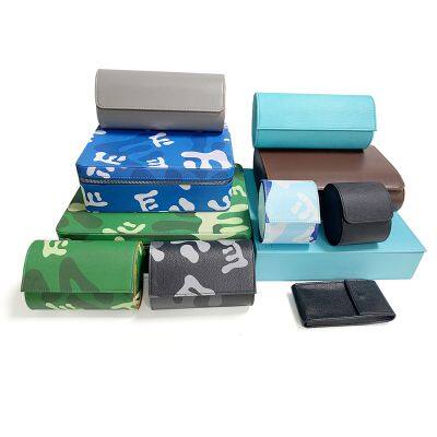 Wholesale 1 2 3 Slot Wristwatch Travel Case Caja Para Reloj Custom Portable Luxury Leather Watch Roll Holder Boxes Cases for Men photo-2