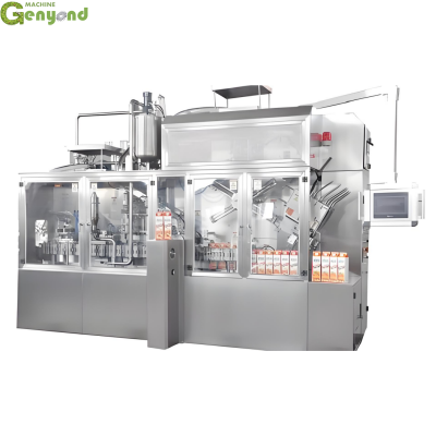 Automatic Gable-Top Cartons With Screw Cap Filling Machine