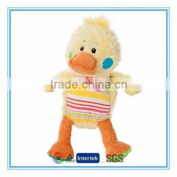 Cute yellow duck plush baby toy