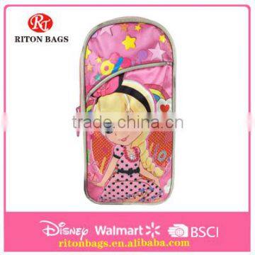 Cheap Pencil Case For Girls With 2-layer zippers
