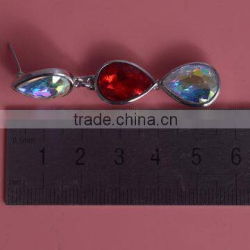 Bridal Phoenix Necklace and Earring Fashion Colorful Crystal Jewelry Set photo-2