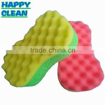 Colorful Wave 8 Shaped Bath Massage Sponge / Lovely Shower Sponge