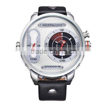 2015 New Arrival !!! MIDDLELAND FAMOUS BRAND Double Movement Analog Digital Wrist Watch