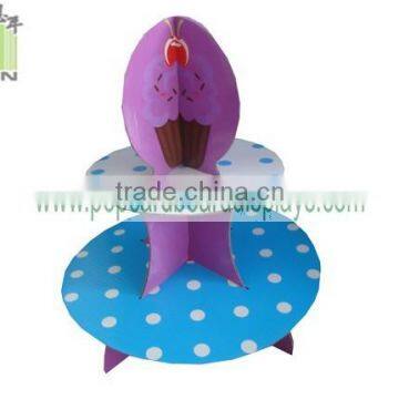 Portable Fashion Cardboard Small Counter Display for retail Cupcakes