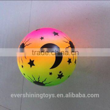 rainbow volleyball/inflatable beach ball/ground PVC balls(EN71)