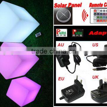 Solar LED Light Decotative Cube With Remote Control YXF-4343S photo-2
