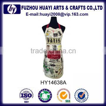 high quality cotton fashion souvenir paris apron,color printing Effer towel