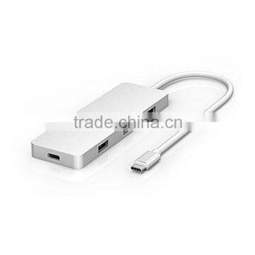 USB Hub 3.0 4 Ports to Type C Adatper for charge & data transfer