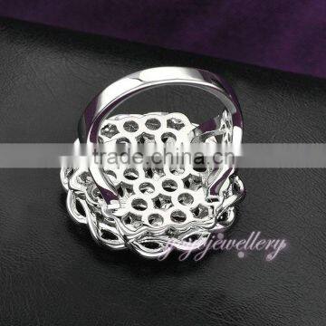 Different Colors Stone Ladies Flower Shape Gold Ring Design photo-4
