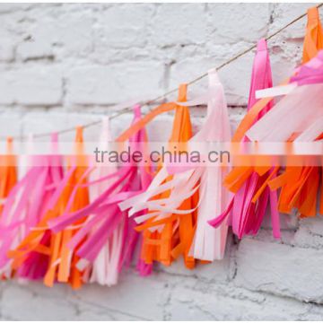 Tissue paper tassel garland wedding garland nursery garland party decorations