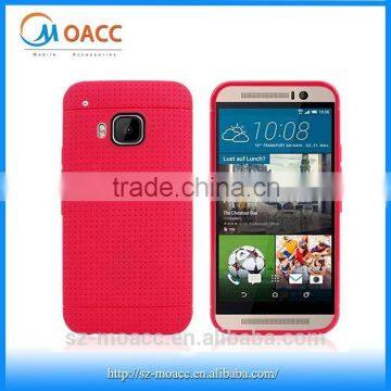 Factory price Wave point soft tpu case for htc one m9