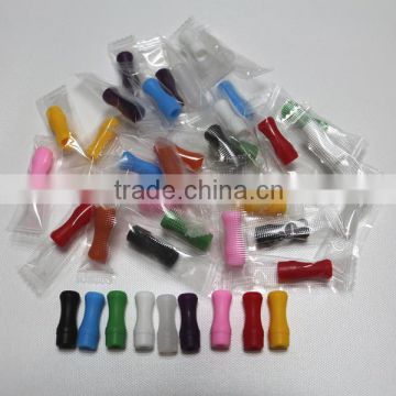 Wholesale silicone mouth piece 510 atomizer cap tester tips 510 silicon disposable drip tips rubber ego 510 tester