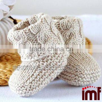 Cashmere Baby Cabled Booties