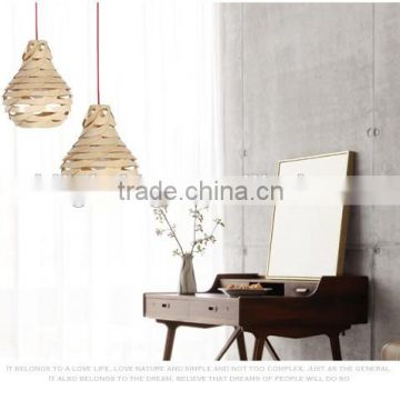 JK-8005B-30 High quality and fast delivery furniture light supplier basewood wooden ceiling pendant lamp for hotel project light