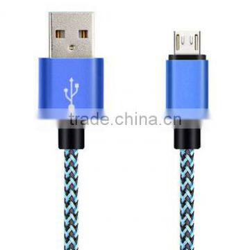2016 New Products Colorful Aluminium Alloynylon Braided Usb Cable photo-4