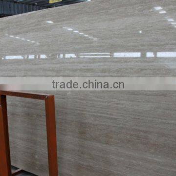 Natural polished surface beige travertine for sale