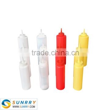 Hot Sale commercial plastic silicone water and sauce squeeze bottle