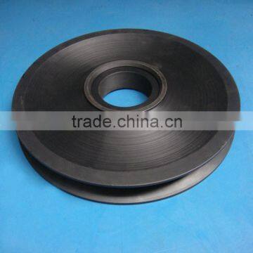 Guangzhou plastic manufacturer nylatron polymide plastic pulley casting nylon belt chain sheave (mc nylon)