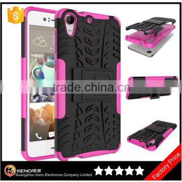 Keno Heavy Duty Protective Hybrid Phone Case for HTC Desire 728 with Kickstand