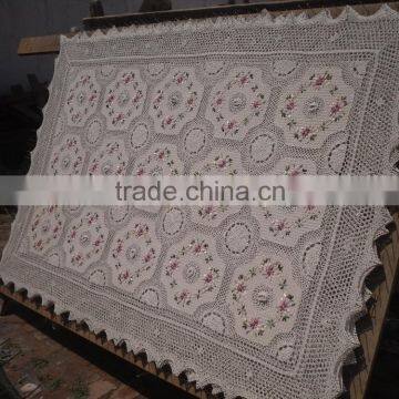 MZ Crochet With Lace Tablecloths Home Textile