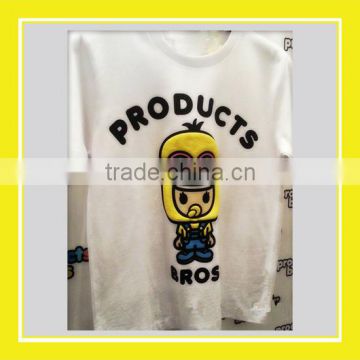 2016 Top Product Bros Bros Rinne 100% Cotton White Short Sleeve T-shirt