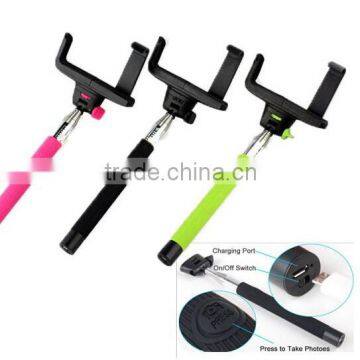 wireless Bluetooth selfie stick Z07-5 for mobile phon and camera