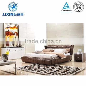 Bedroom Furniture Designs Latest Soft Leather Beds in China