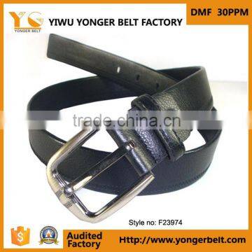 Wholesale Fashion Black Skinny Leather Belt For Men photo-1