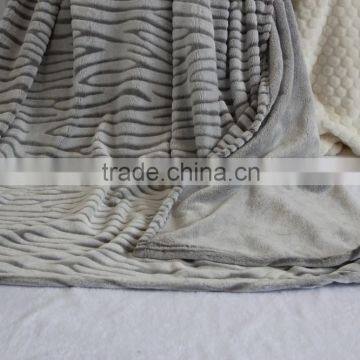 New Style Solid Ultra Super Soft Velvet Throw Polyester Flannel Fleece Plush Luxury BLANKET All Sizes With Cutting Pattern photo-2