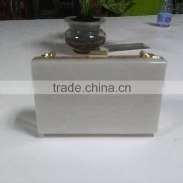 Elegant Acrylic Pure Color Bags for Ladies photo-2