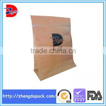 square bottom gusset kraft bags 8 side seal paper bag china suppliers