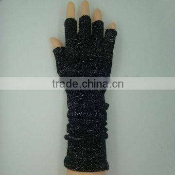 Boxi-High quality the five fingers extended knitted gloves