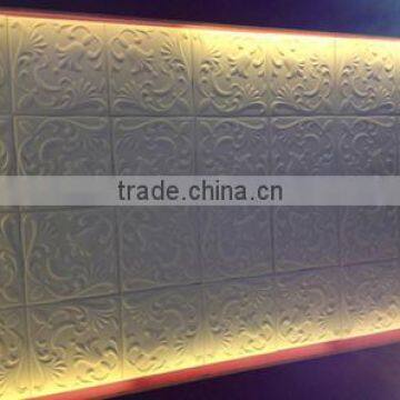 GLM Leather wall panel Interior decoration plastic decorative 3d wall panel New HOT products bring you new profit