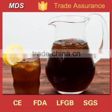 Heat resistant borosilicate decorative hot water glass pitcher