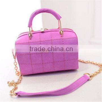 Europe Luxury Ladies PU Tote Bags With Metal Shoulder Strap